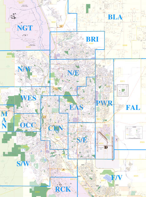 map of neighborhoods in colorado springs